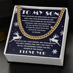 Gift for your Son - I Believe in You - Cuban Chain Link Necklace