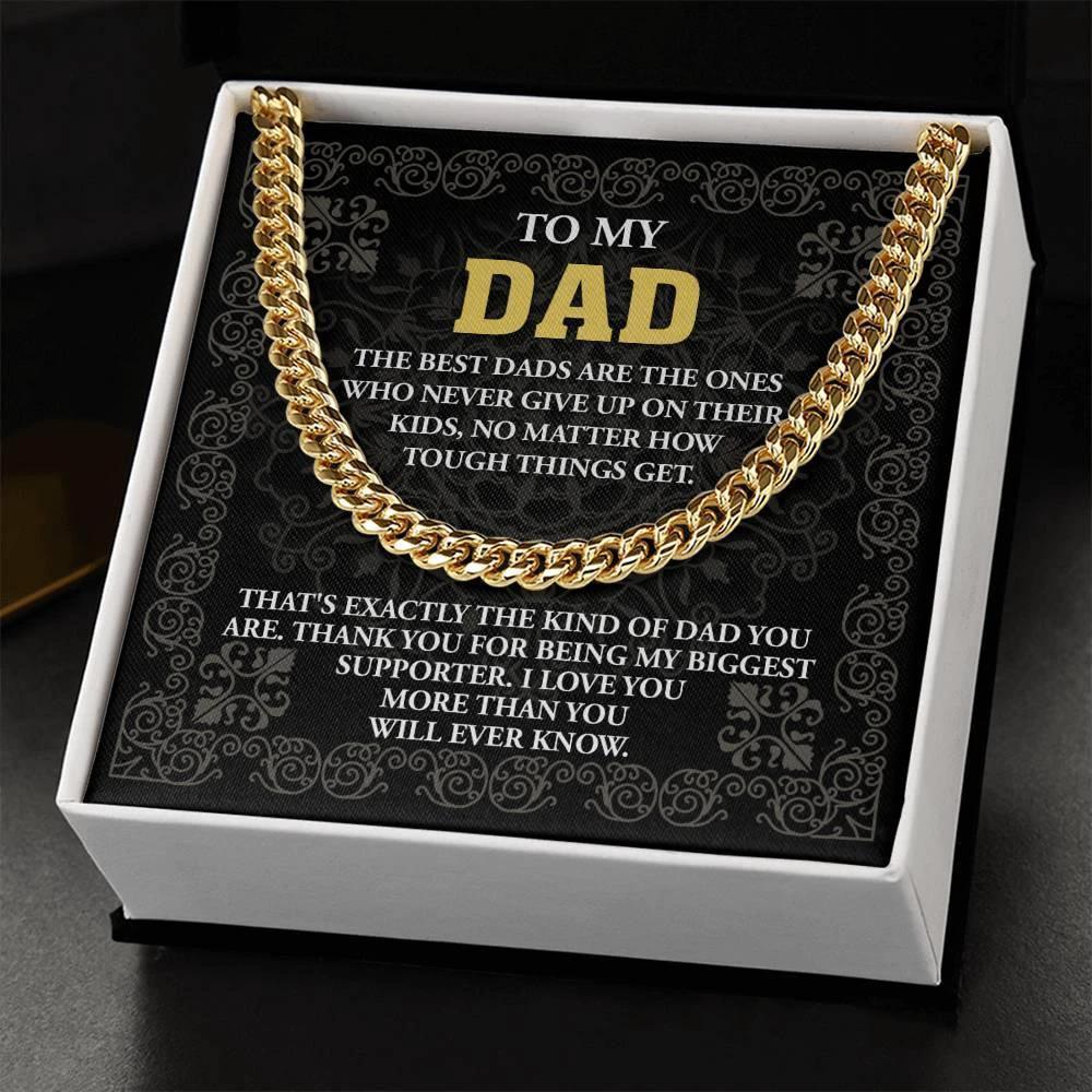 Dad - Kind Of Dad Cuban Chain Link Necklace with Gift Box