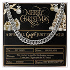 Gift for My Man - Christmas Voucher - Cuban Link Chain Necklace