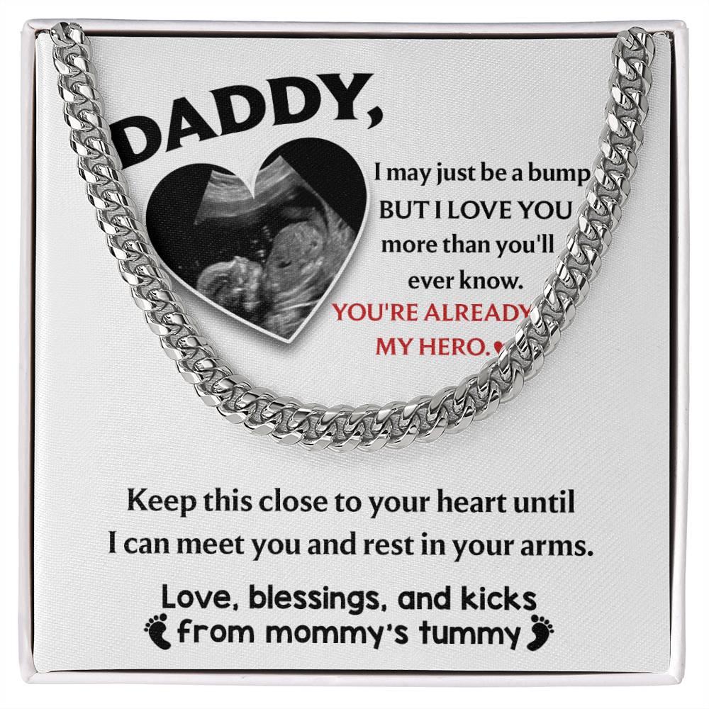 Dad - Close To Your Heart Cuban Chain Link Necklace with Gift Box - Mallard Moon Gift Shop