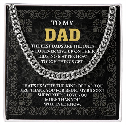 Dad - Kind Of Dad Cuban Chain Link Necklace with Gift Box - Mallard Moon Gift Shop