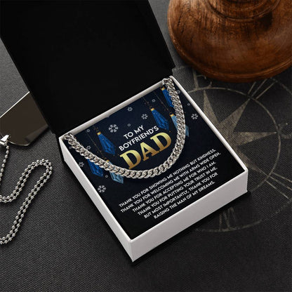 Gift for Boyfriend's Dad - Who I Am - Cuban Link Chain Necklace - Mallard Moon Gift Shop