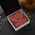 Gift for My Man - Never Change - Cuban Link Chain Necklace