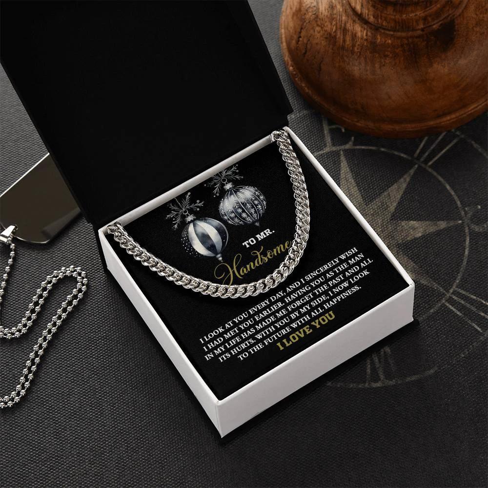 Gift for My Man - Future of Happiness - Cuban Chain Link Necklace