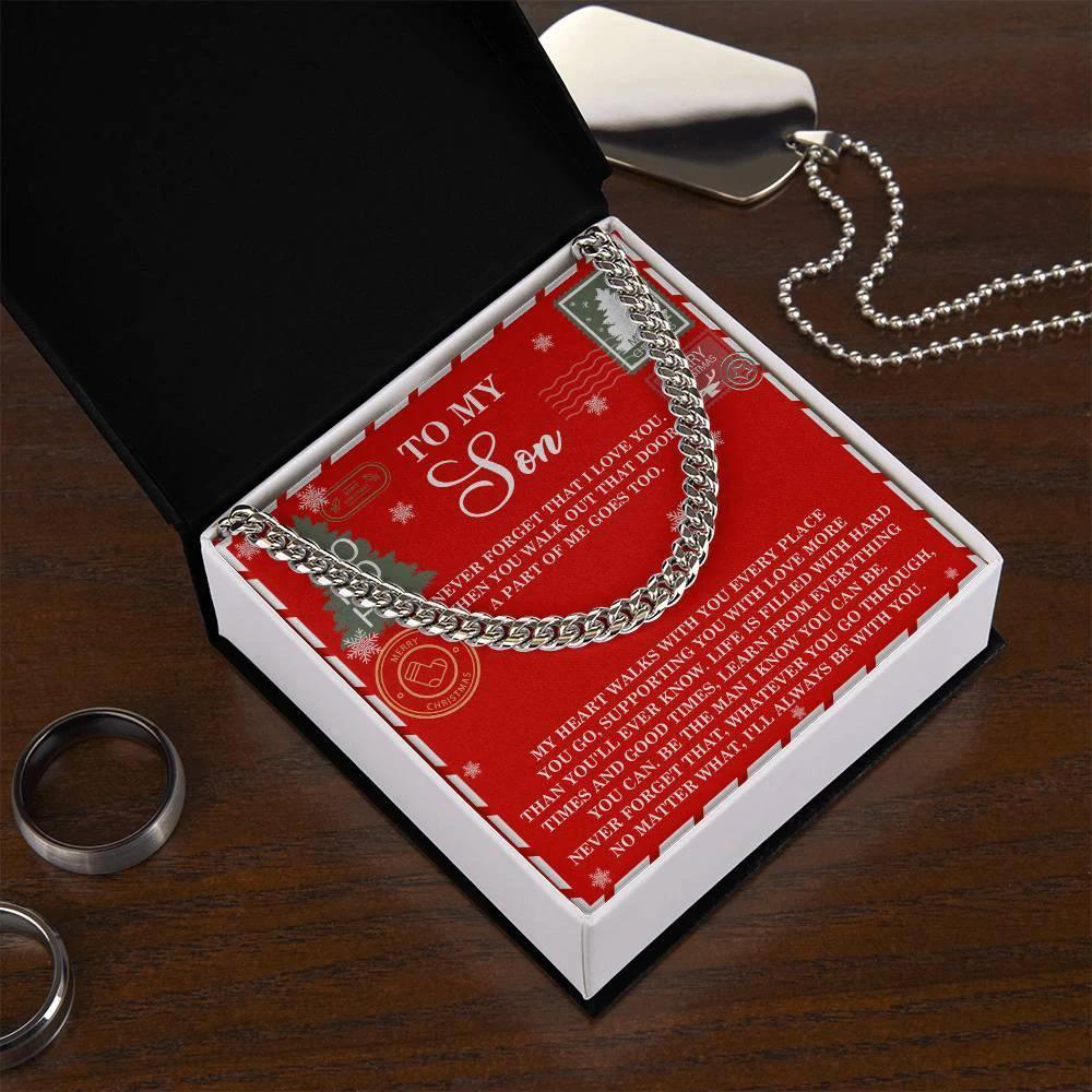Gift for Son - That Door - Cuban Link Chain Necklace