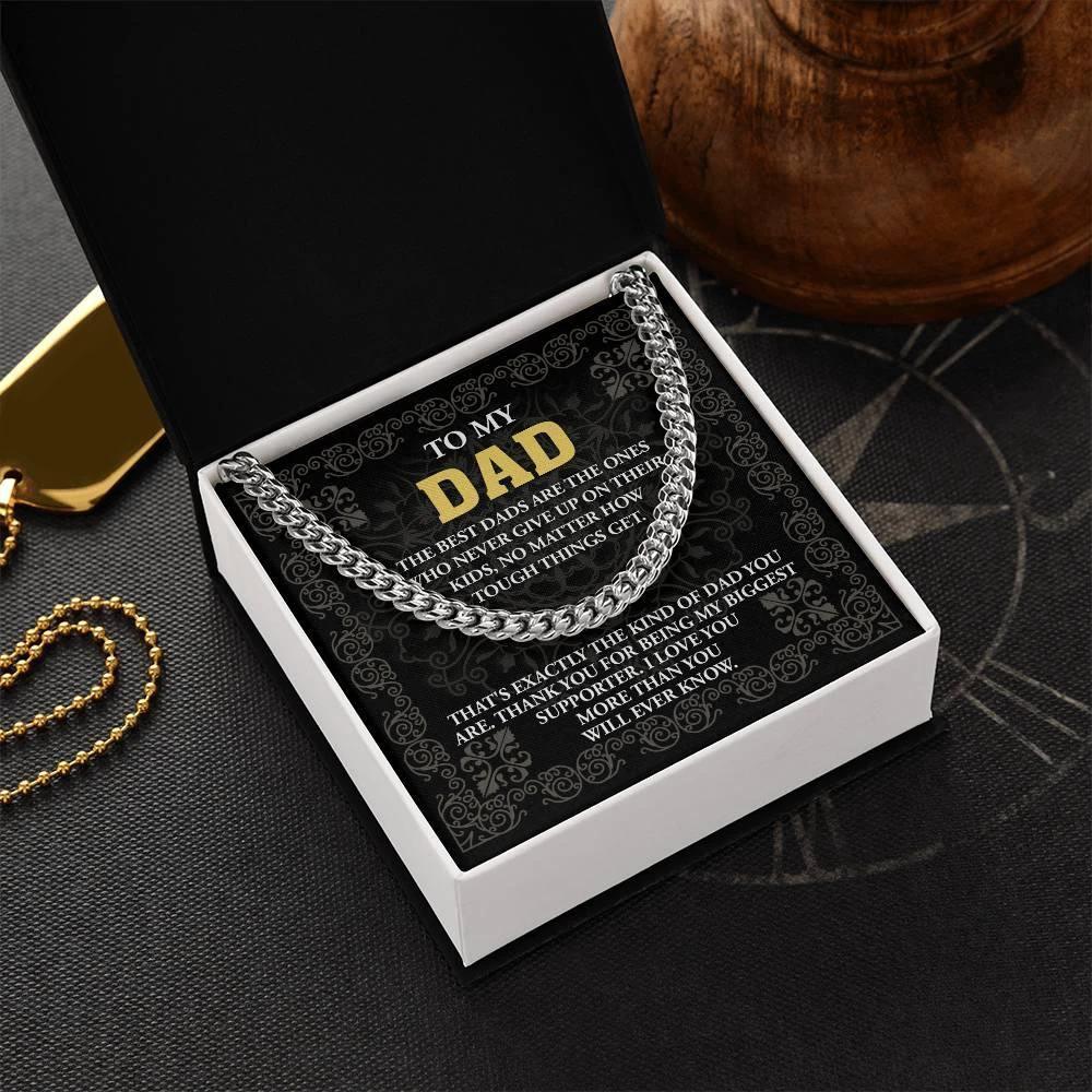 Dad - Kind Of Dad Cuban Chain Link Necklace with Gift Box