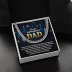 Gift for Boyfriend's Dad - Who I Am - Cuban Link Chain Necklace