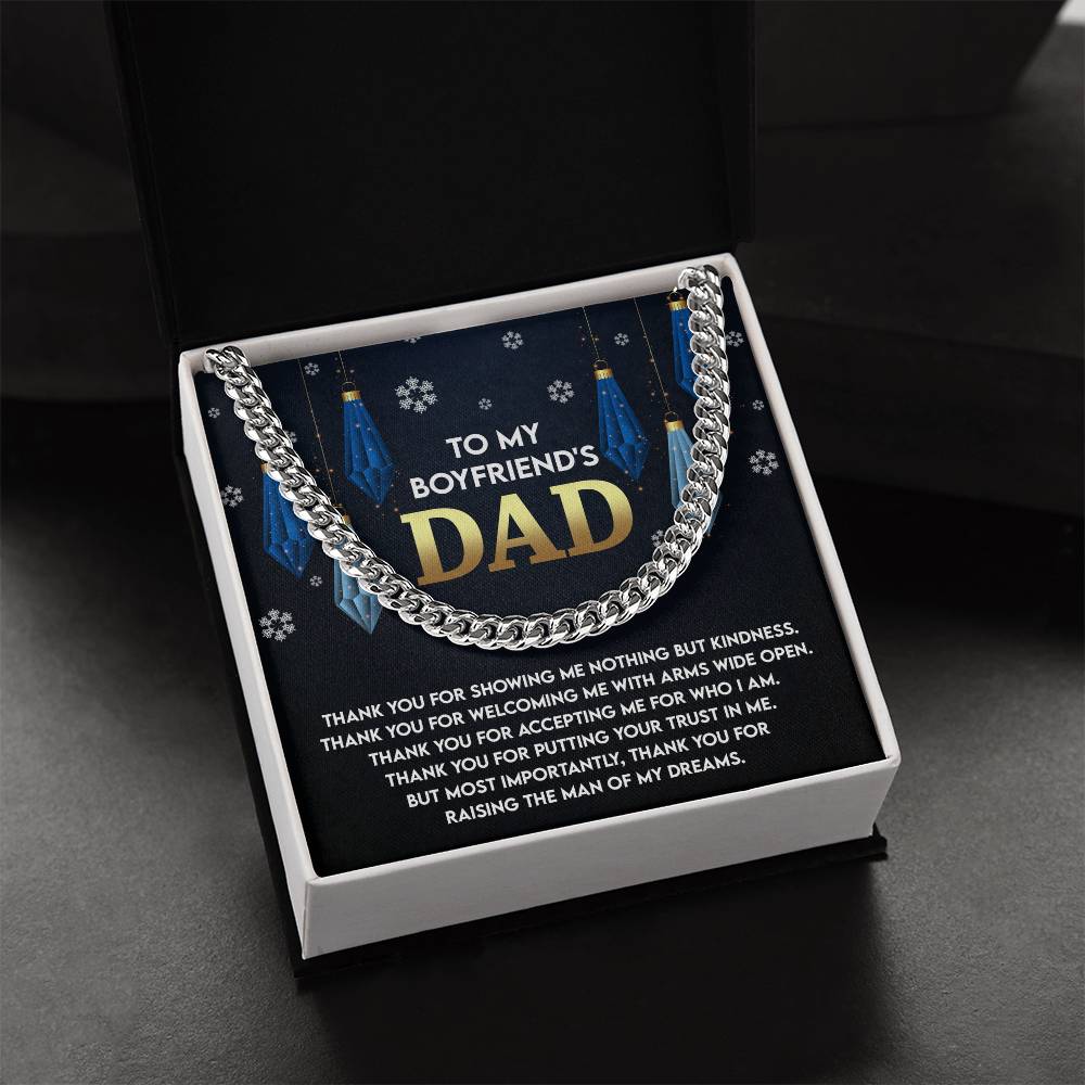 Gift for Boyfriend's Dad - Who I Am - Cuban Link Chain Necklace - Mallard Moon Gift Shop