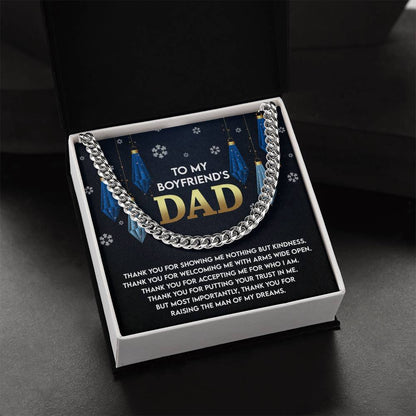 Gift for Boyfriend's Dad - Who I Am - Cuban Link Chain Necklace - Mallard Moon Gift Shop