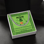 To My Man - St. Patrick's Day Gift - Cuban Link Chain Necklace