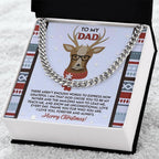 Gift for Dad - Be My Father - Cuban Link Chain Necklace