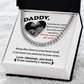 Dad - Close To Your Heart Cuban Chain Link Necklace with Gift Box - Mallard Moon Gift Shop