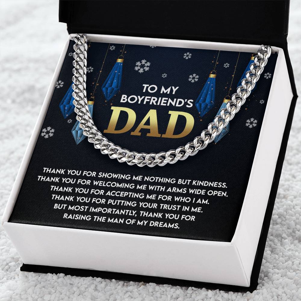 Gift for Boyfriend's Dad - Who I Am - Cuban Link Chain Necklace - Mallard Moon Gift Shop