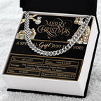 Gift for My Man - Christmas Voucher - Cuban Link Chain Necklace