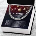 Gift for My Man - Endlessly Loved - Cuban Link Chain Necklace