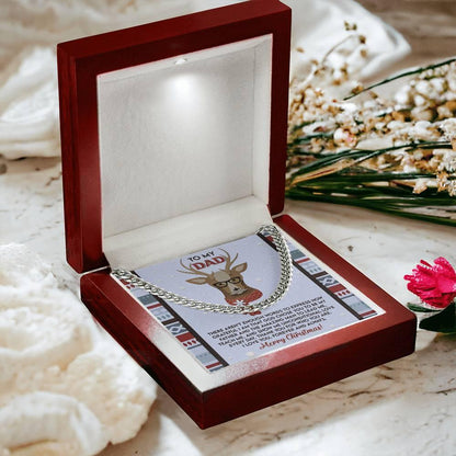 Gift for Dad - Be My Father - Cuban Link Chain Necklace - Mallard Moon Gift Shop