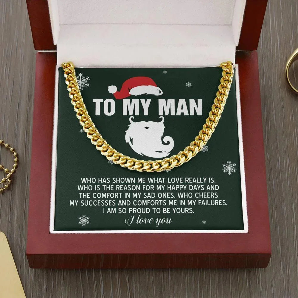 Gift for My Man - To Be Yours - Cuban Link Chain Necklace
