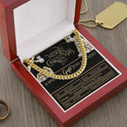 Gift for My Man - Christmas Voucher - Cuban Link Chain Necklace