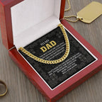 Dad - Kind Of Dad Cuban Chain Link Necklace with Gift Box