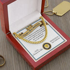 Romantic Gift for Boyfriend – Cuban Link Chain & Love Certificate Keepsake