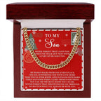 Gift for Son - That Door - Cuban Link Chain Necklace