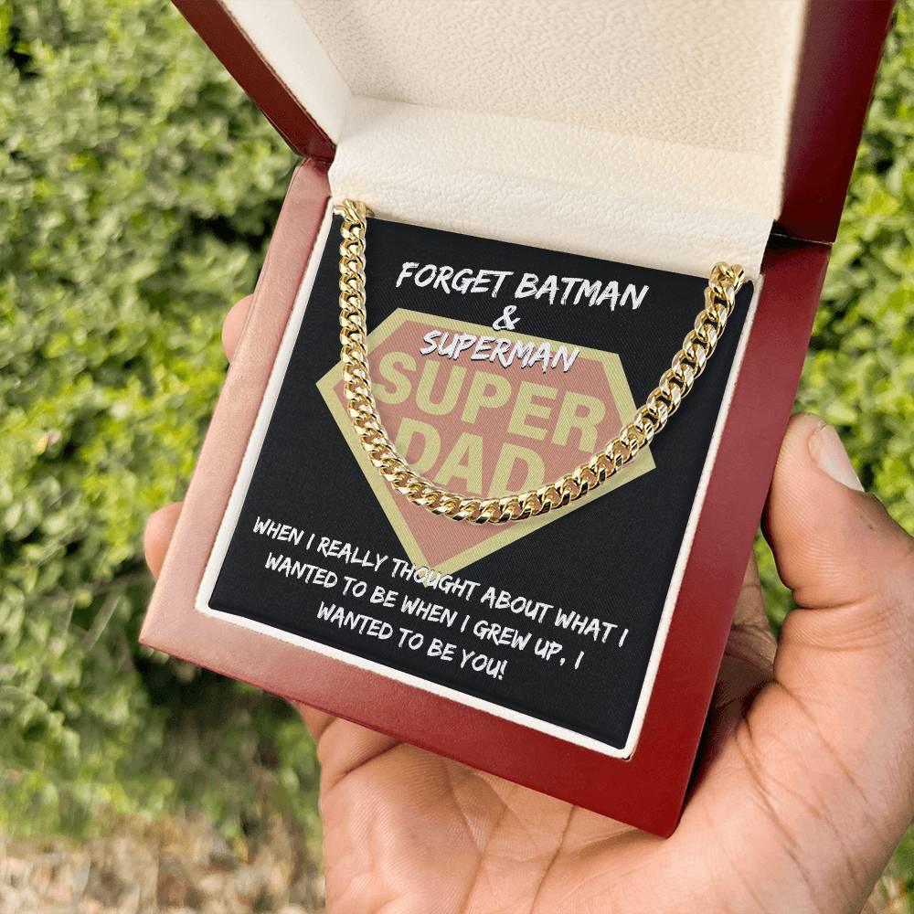 Dad - To Be You Cuban Chain Link Necklace with Gift Box - Mallard Moon Gift Shop