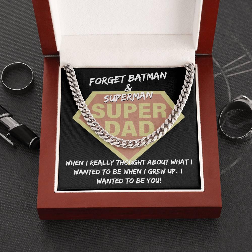 Dad - To Be You Cuban Chain Link Necklace with Gift Box - Mallard Moon Gift Shop