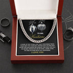 Gift for My Man - Future of Happiness - Cuban Chain Link Necklace