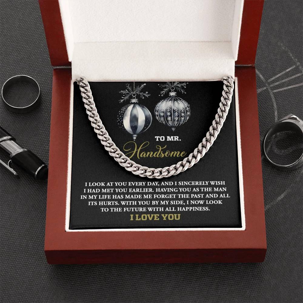 Gift for My Man - Future of Happiness - Cuban Chain Link Necklace