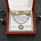Romantic Gift for Boyfriend – Cuban Link Chain & Love Certificate Keepsake