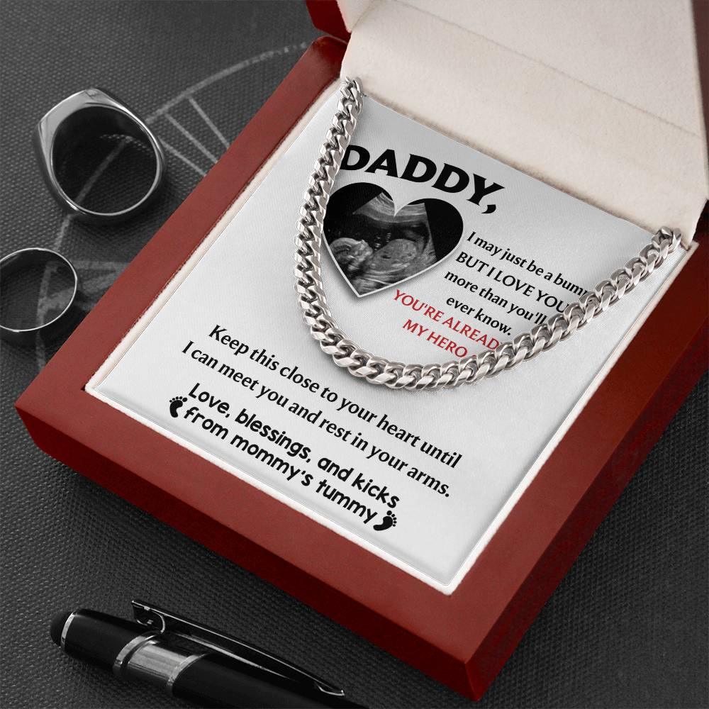 Dad - Close To Your Heart Cuban Chain Link Necklace with Gift Box - Mallard Moon Gift Shop