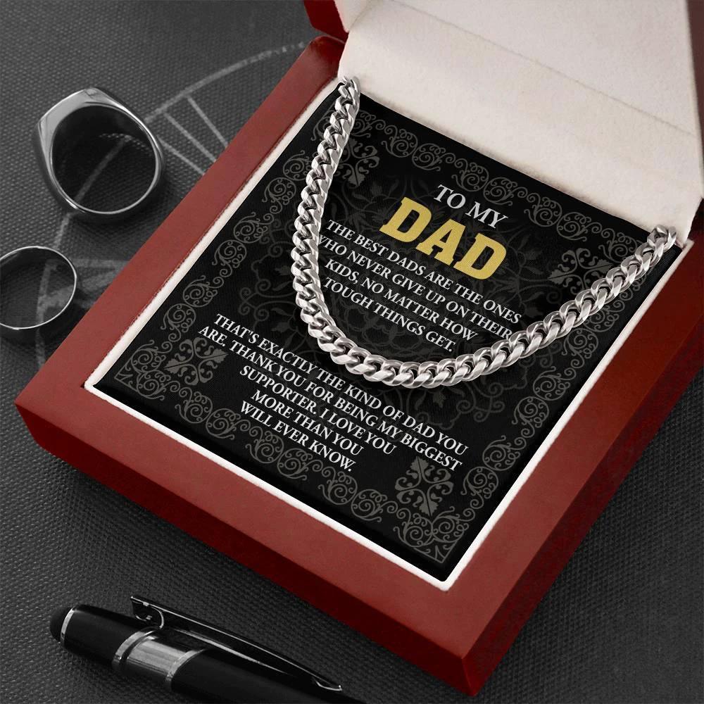 Dad - Kind Of Dad Cuban Chain Link Necklace with Gift Box