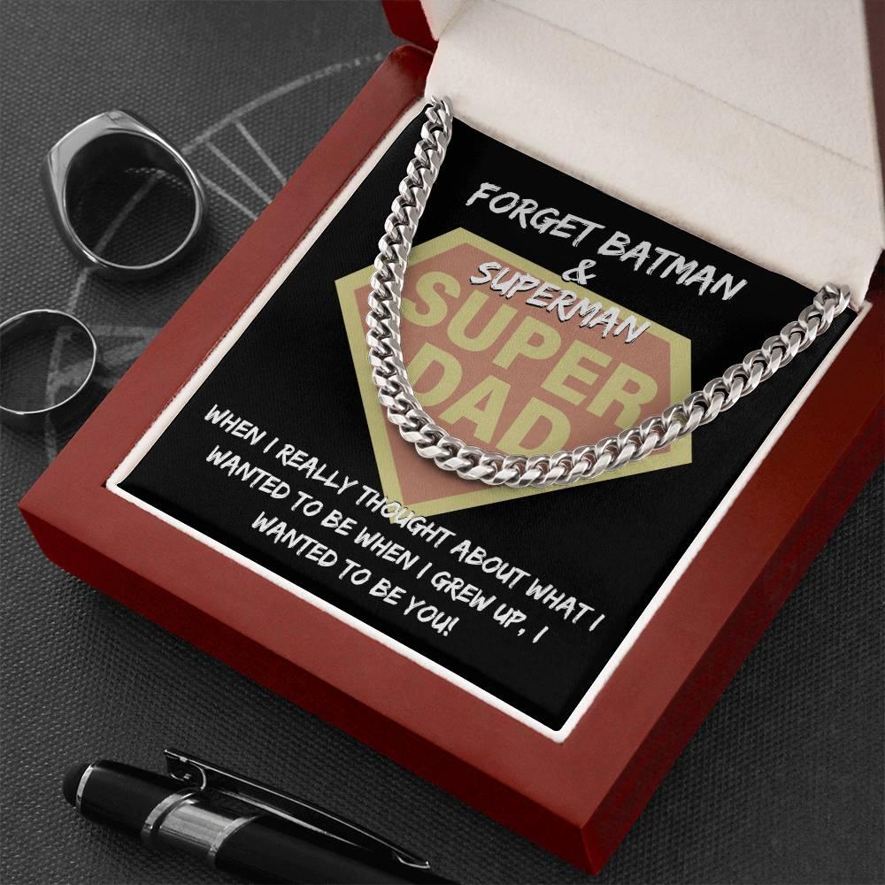 Dad - To Be You Cuban Chain Link Necklace with Gift Box - Mallard Moon Gift Shop