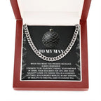 Gift for My Man - Naughty Lover - Cuban Link Chain Necklace