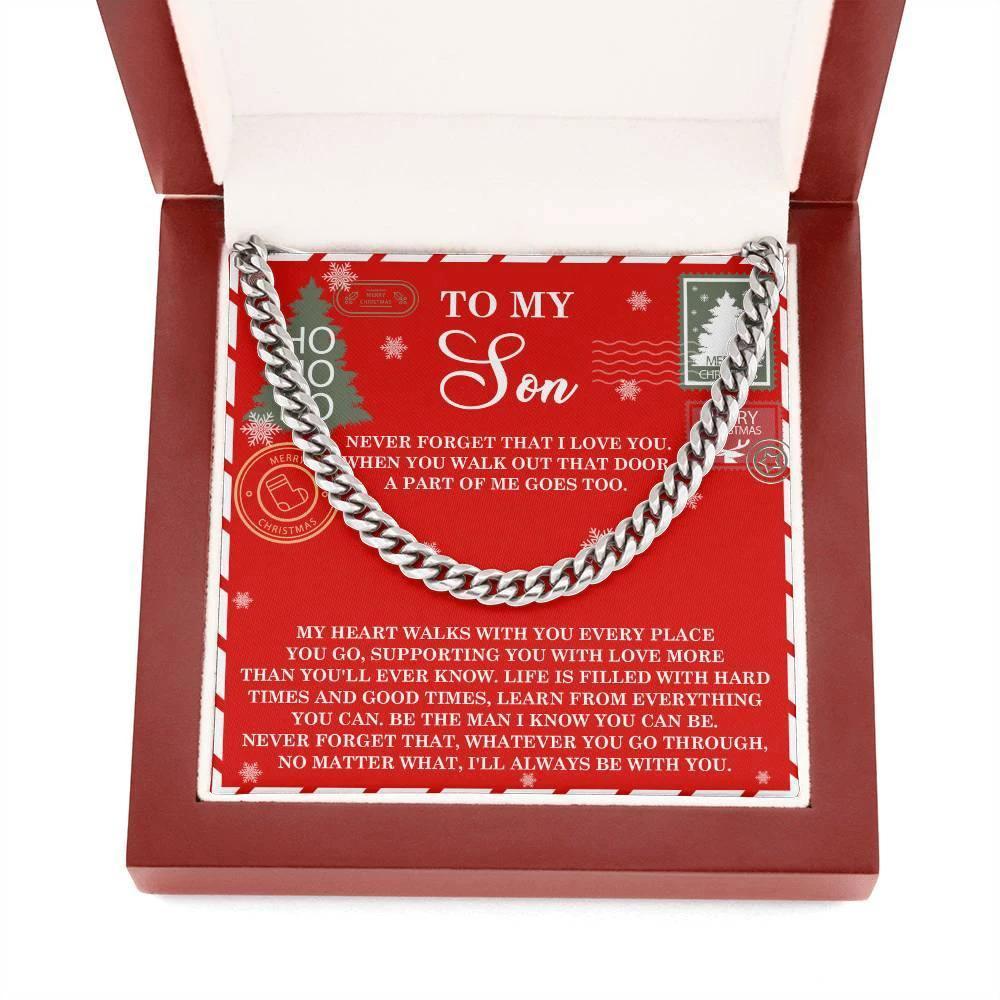 Gift for Son - That Door - Cuban Link Chain Necklace