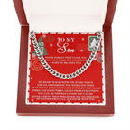Gift for Son - That Door - Cuban Link Chain Necklace