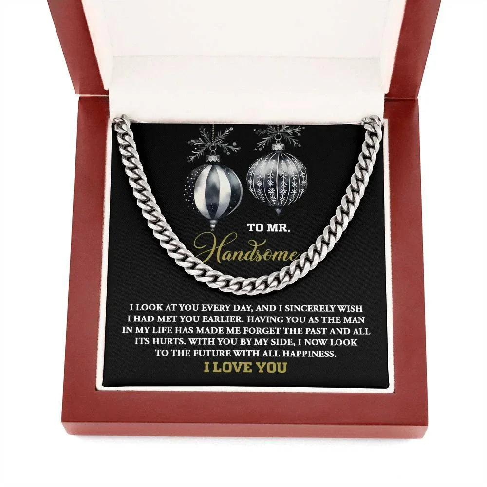 Gift for My Man - Future of Happiness - Cuban Chain Link Necklace