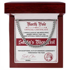 Nice List - Santa Claus - Cuban Link Chain Necklace
