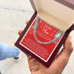 Gift for Son - That Door - Cuban Link Chain Necklace