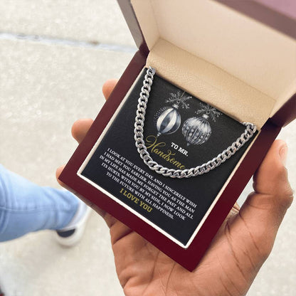 Gift for My Man - Future of Happiness - Cuban Chain Link Necklace - Mallard Moon Gift Shop