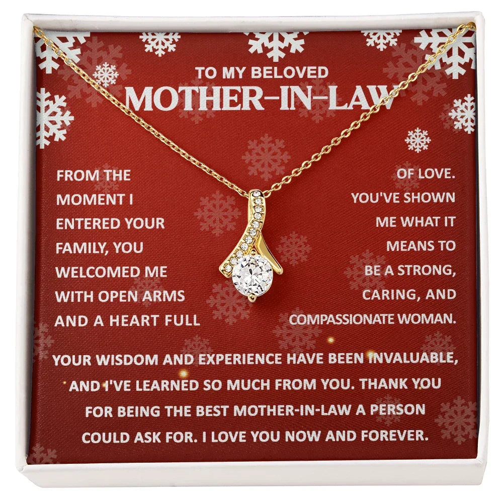Gift for Mother-in-law - You Wisdom and Experience - Alluring Beauty Pendant Necklace