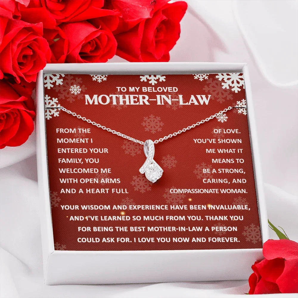 Gift for Mother-in-law - You Wisdom and Experience - Alluring Beauty Pendant Necklace