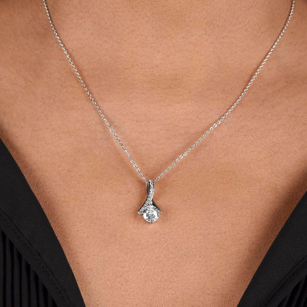 Mother-in-Law Gift from Son-in-Law CZ Pendant Necklace - Mallard Moon Gift Shop