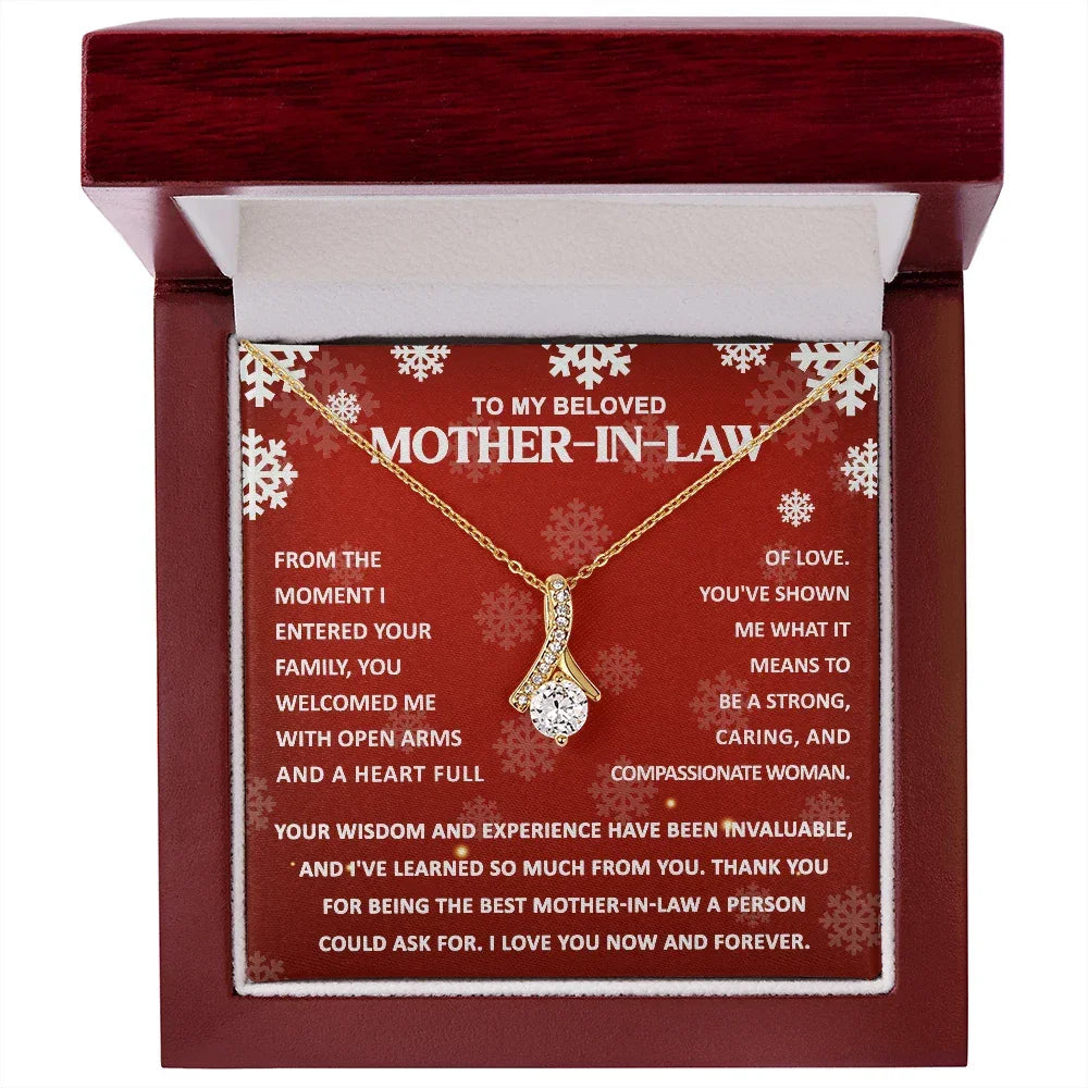 Gift for Mother-in-law - You Wisdom and Experience - Alluring Beauty Pendant Necklace