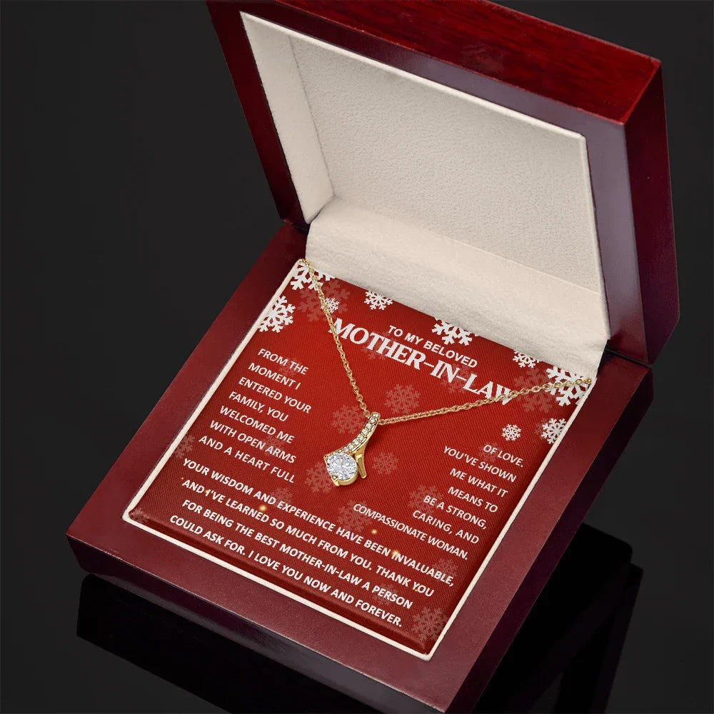 Gift for Mother-in-law - You Wisdom and Experience - Alluring Beauty Pendant Necklace