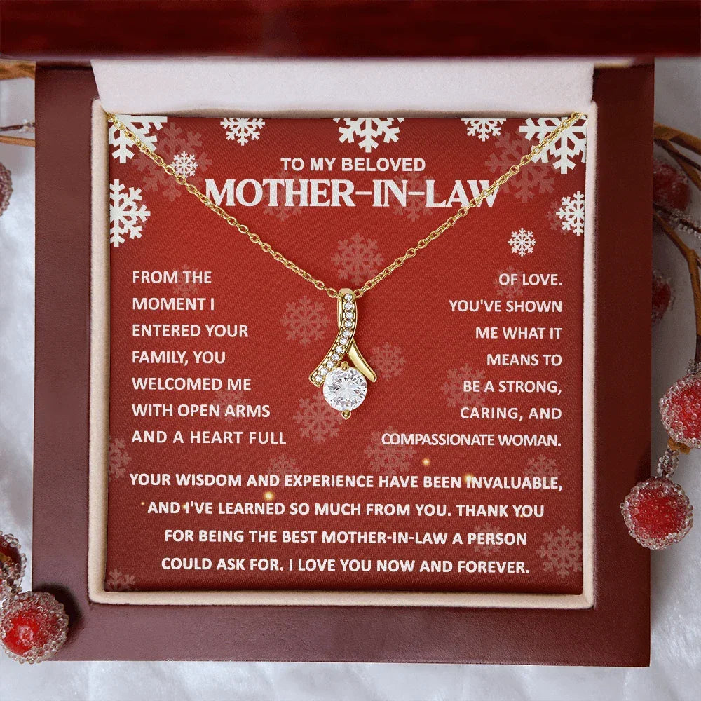 Gift for Mother-in-law - You Wisdom and Experience - Alluring Beauty Pendant Necklace