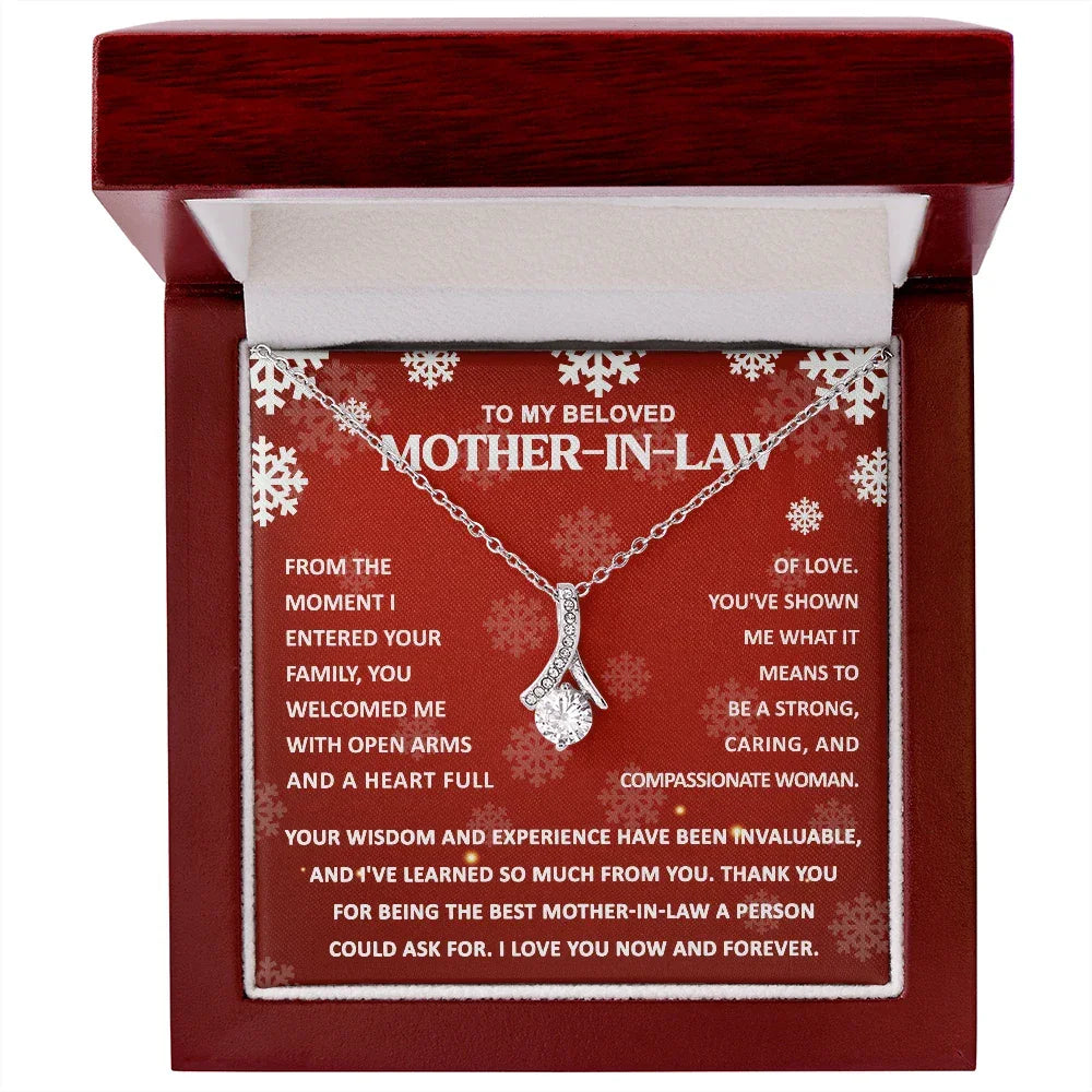 Gift for Mother-in-law - You Wisdom and Experience - Alluring Beauty Pendant Necklace