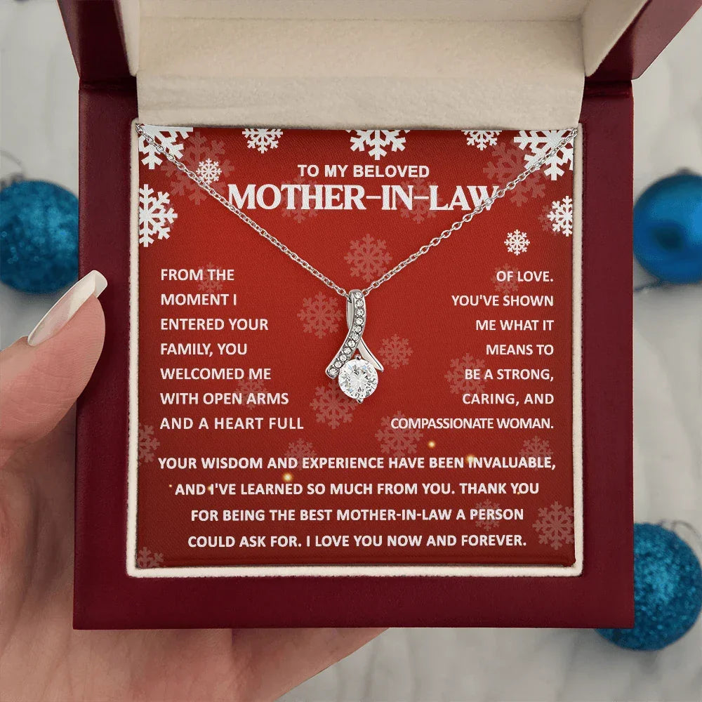 Gift for Mother-in-law - You Wisdom and Experience - Alluring Beauty Pendant Necklace