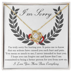 Apology Gift for Girlfriend, Wife, Soulmate - Sorry, From Now On - Love Knot Pendant Necklace