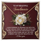 To My Beautiful Soulmate - Love Knot Necklace – A Romantic Gift Celebrating a Lifetime of Love
